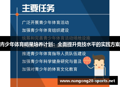 青少年体育明星培养计划：全面提升竞技水平的实践方案